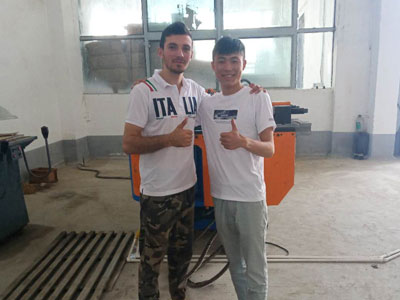 Client from Uzbekistan Come to Inspect DW100NC Tube Bending Machine