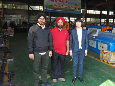 Welcome India clients visit our workshop