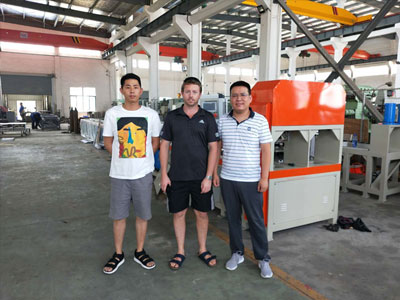 Welcome Australia Customers To Visit Us for Pipe Punching Machine